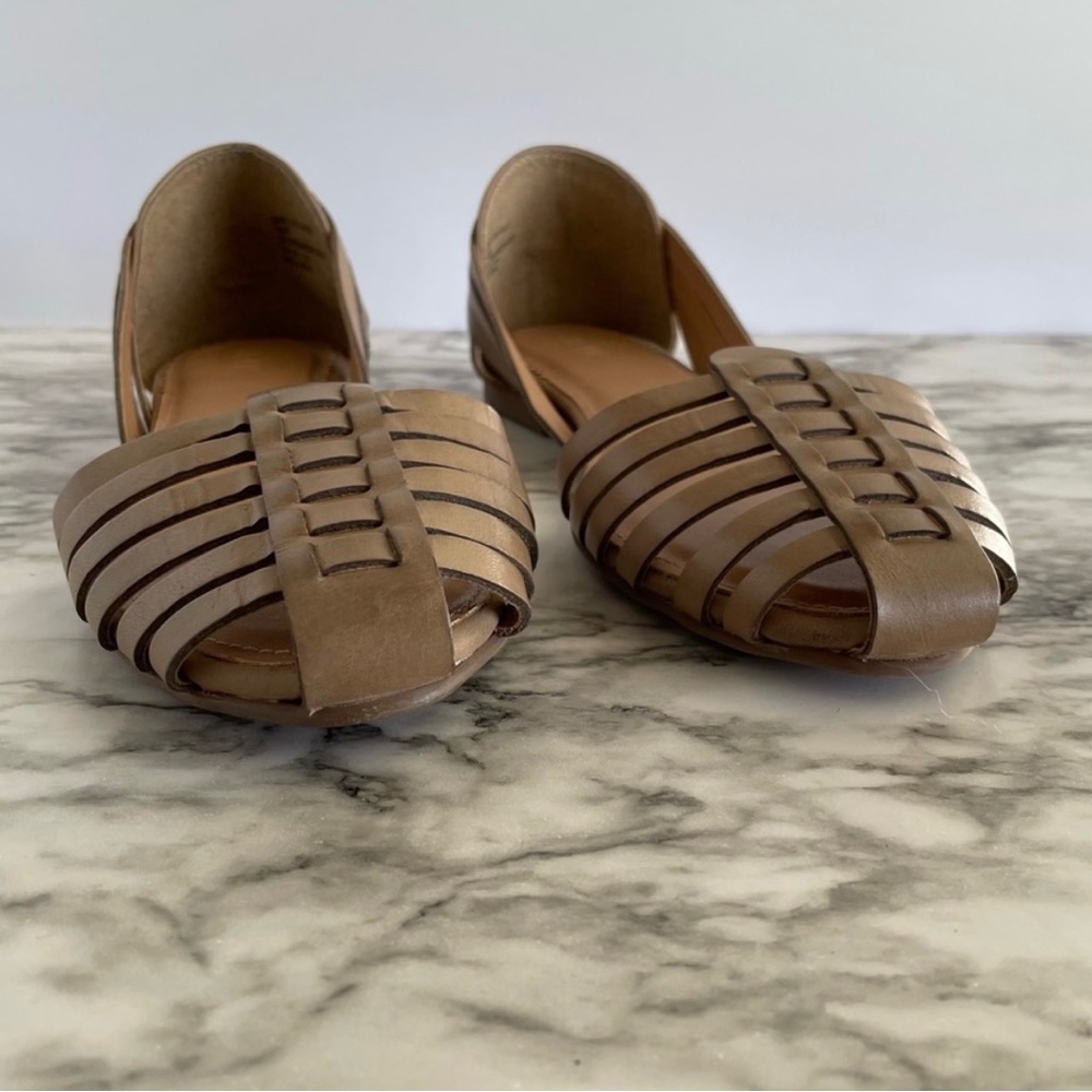 Crevo Sidney Taupe Leather Huarache, size 9.5